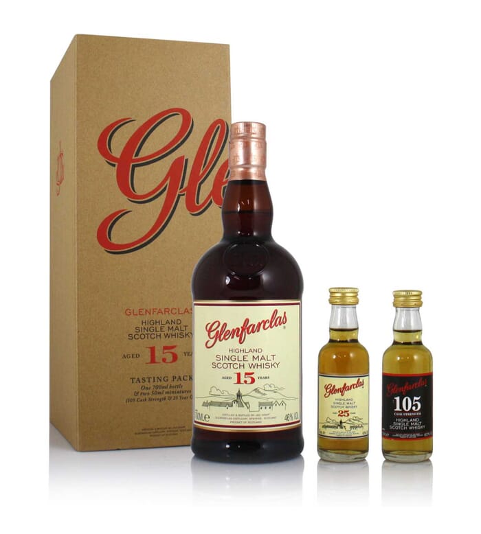 Glenfarclas 15 Year Old Gift Set With 2 Miniatures