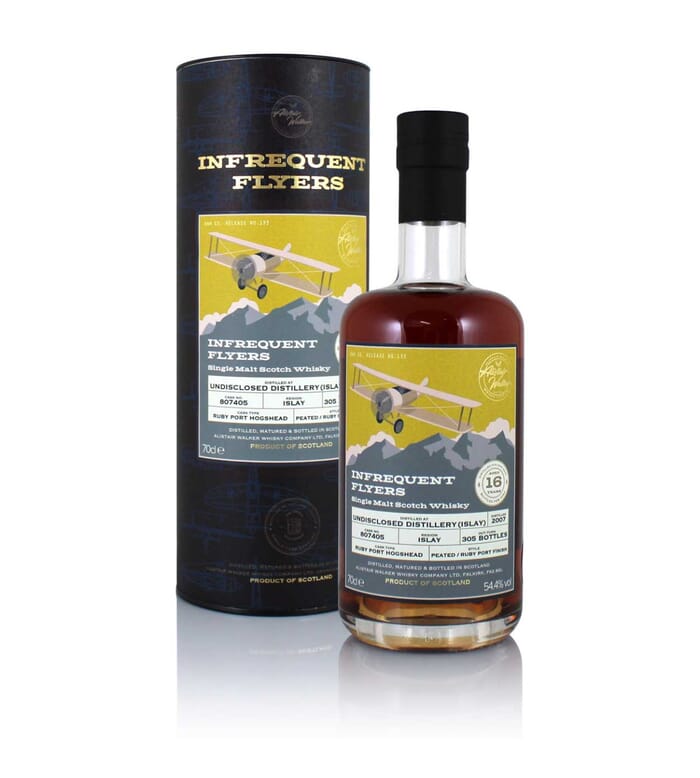 Undisclosed Islay 2007 16 Year Old, Infrequent Flyers Cask #807405