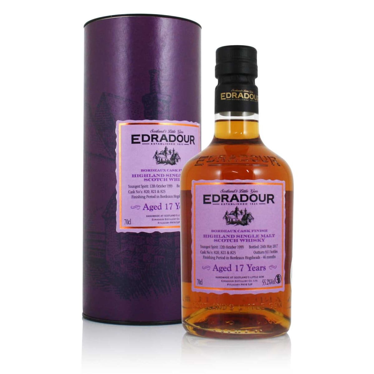 Edradour 1999 17 Year Old Bordeaux Cask 55.2%