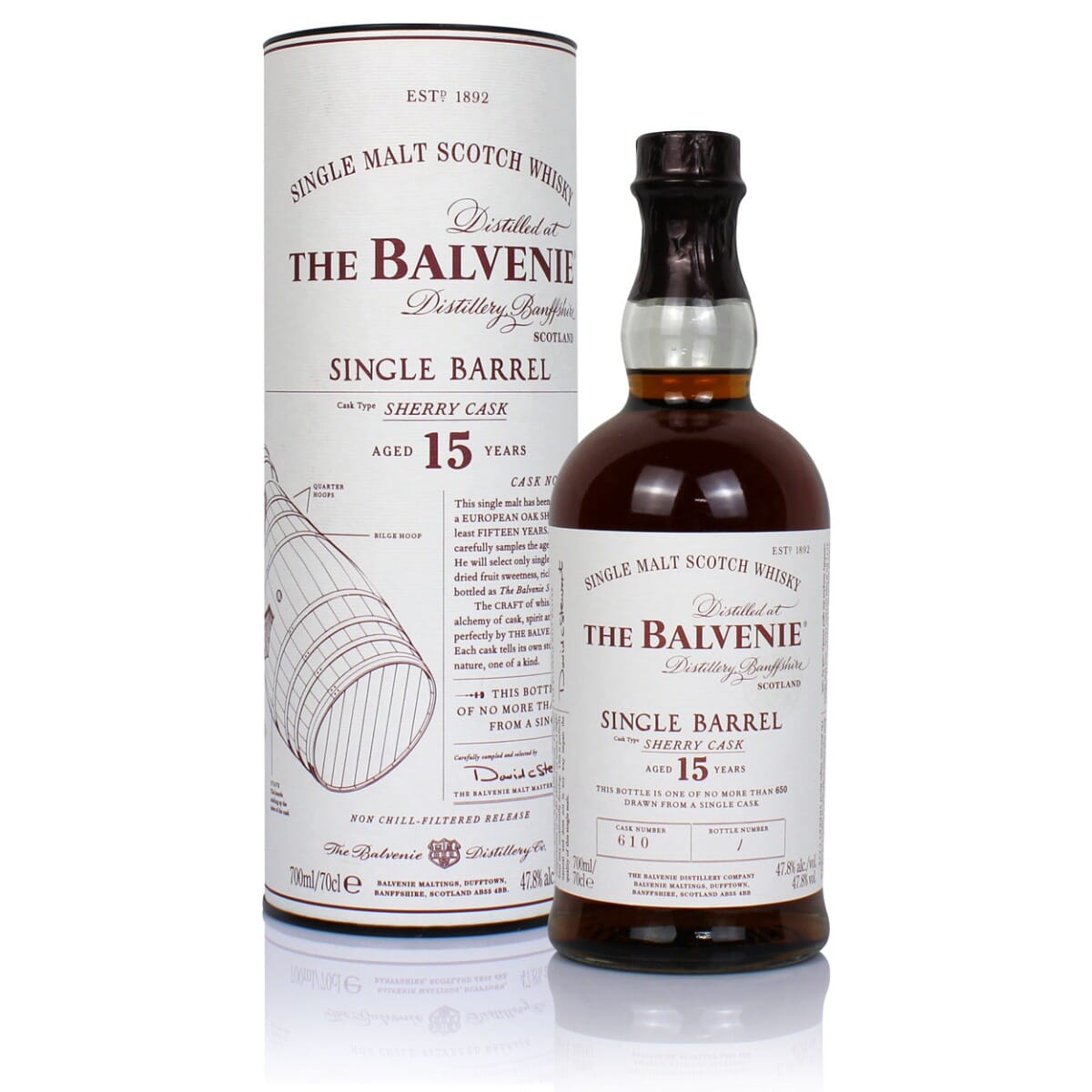 値下げ)BALVENIE Sherry SINGLE BARREL 15年 The Balvenie Introduces Its 15 Year Old Single Barrel Sherry