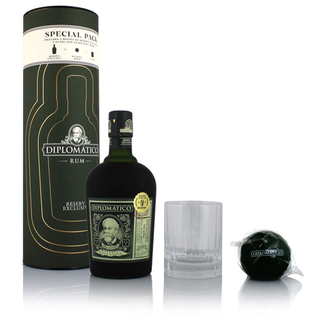 diplomatico reserva glass and ice mould gift set
