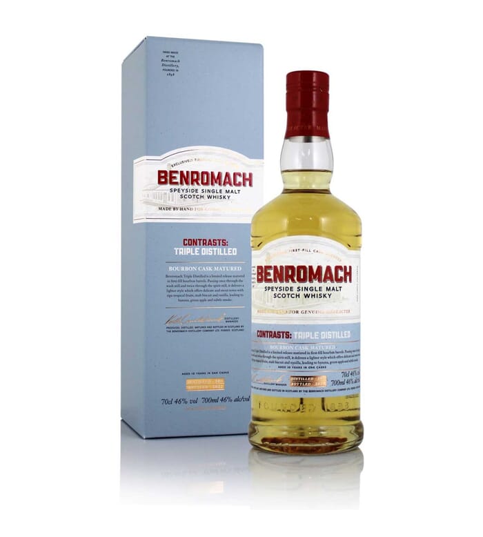 Benromach Triple Distilled Bourbon Cask Matured