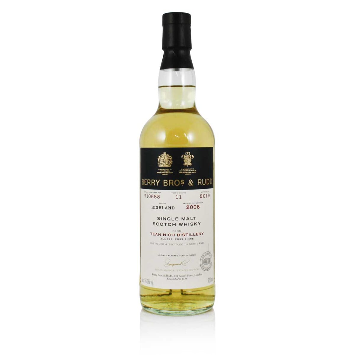 Teaninich 2008 11 Year Old Single Malt Whisky, Berry's Cask #710888